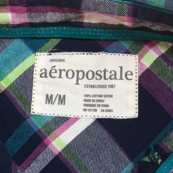 EUC Aéropostale Multicolor Flannel - Picture 3 of 3